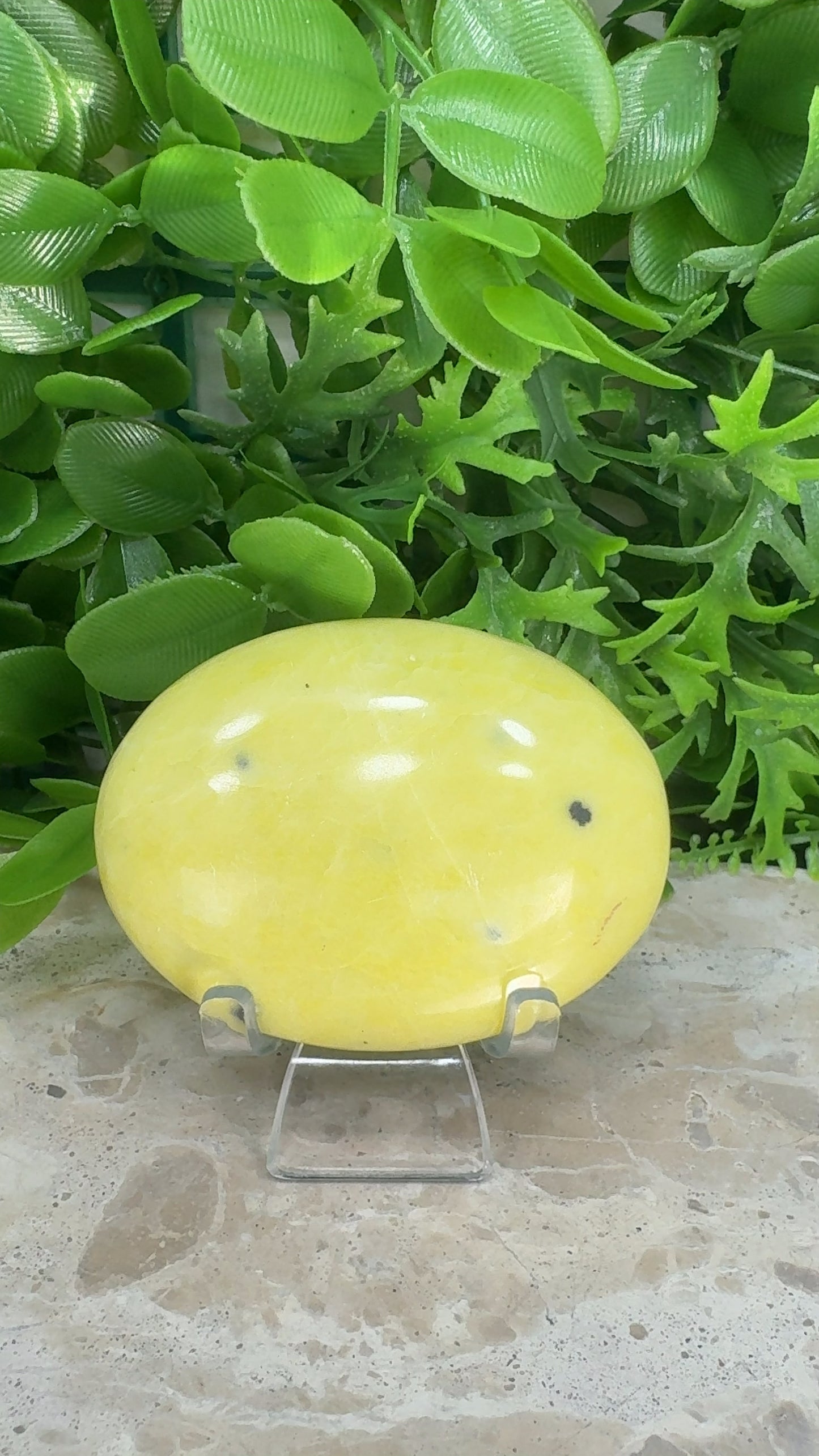 Jade & Hematite Palm Stone 150g