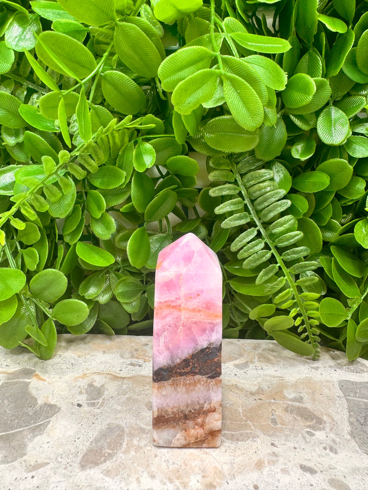 Pink Aragonite Tower 174g