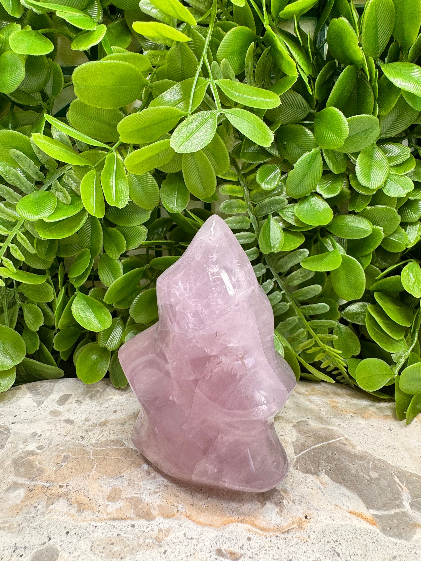Lavender Rose Quartz Flame 444g