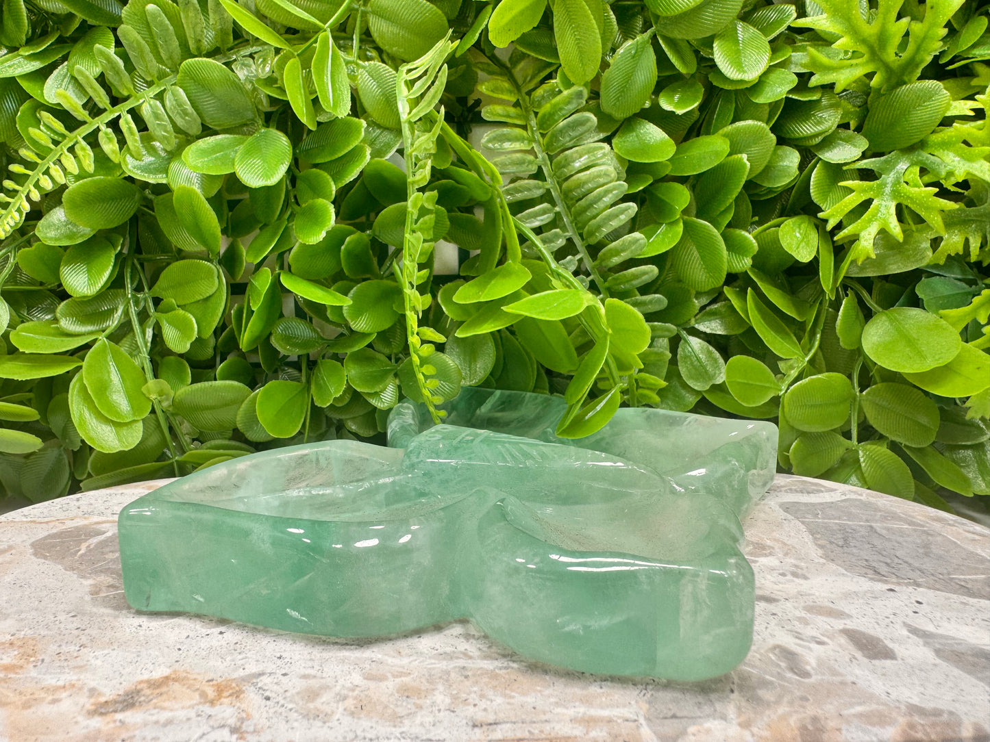 Green Fluorite Butterfly Dish 612g