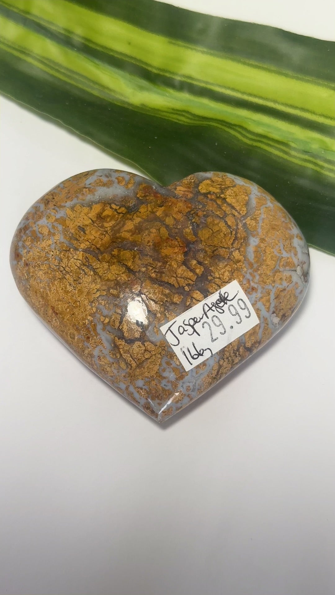 Jasper Agate Heart 166g