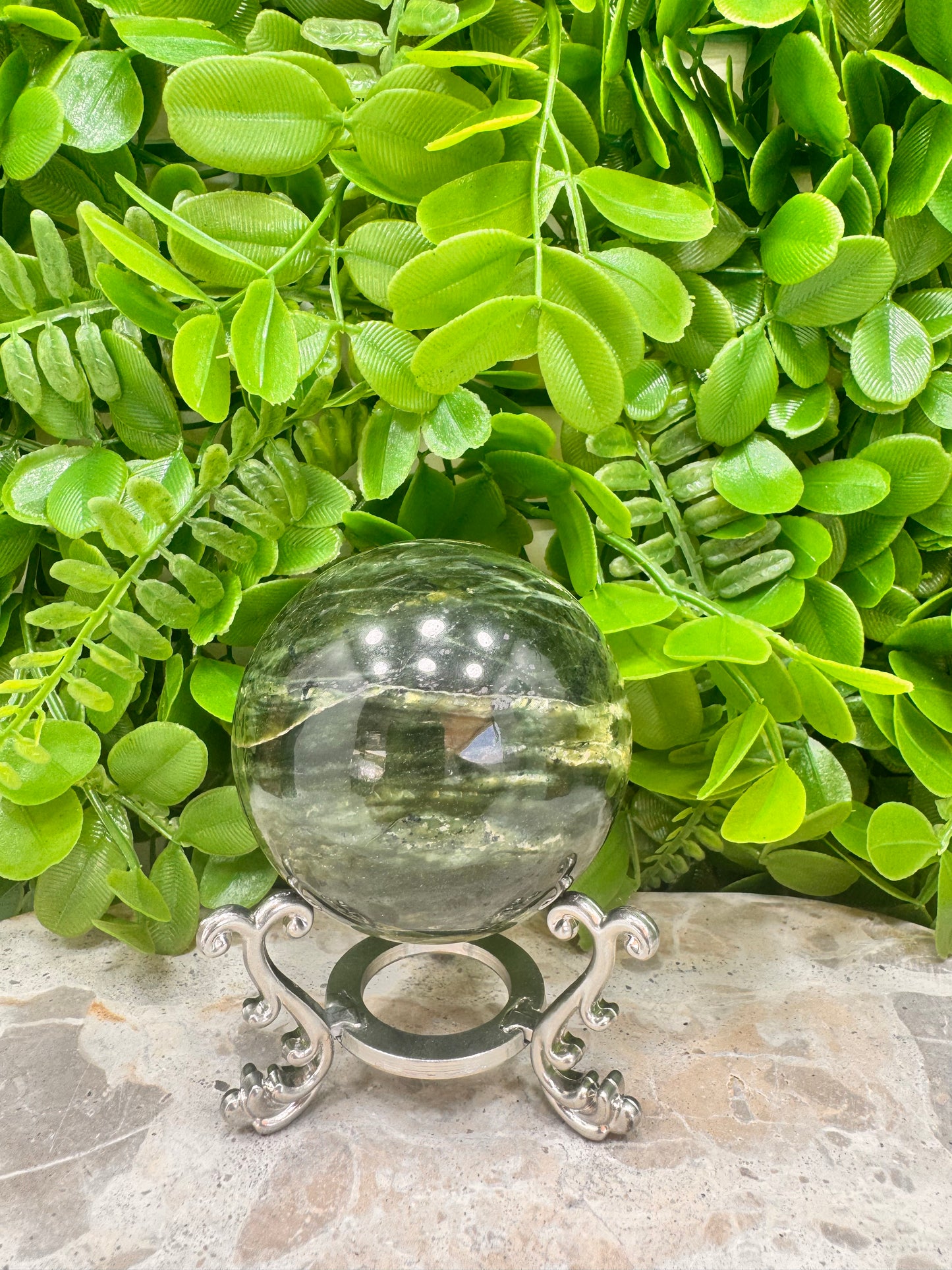 Nephrite Jade Sphere 396g
