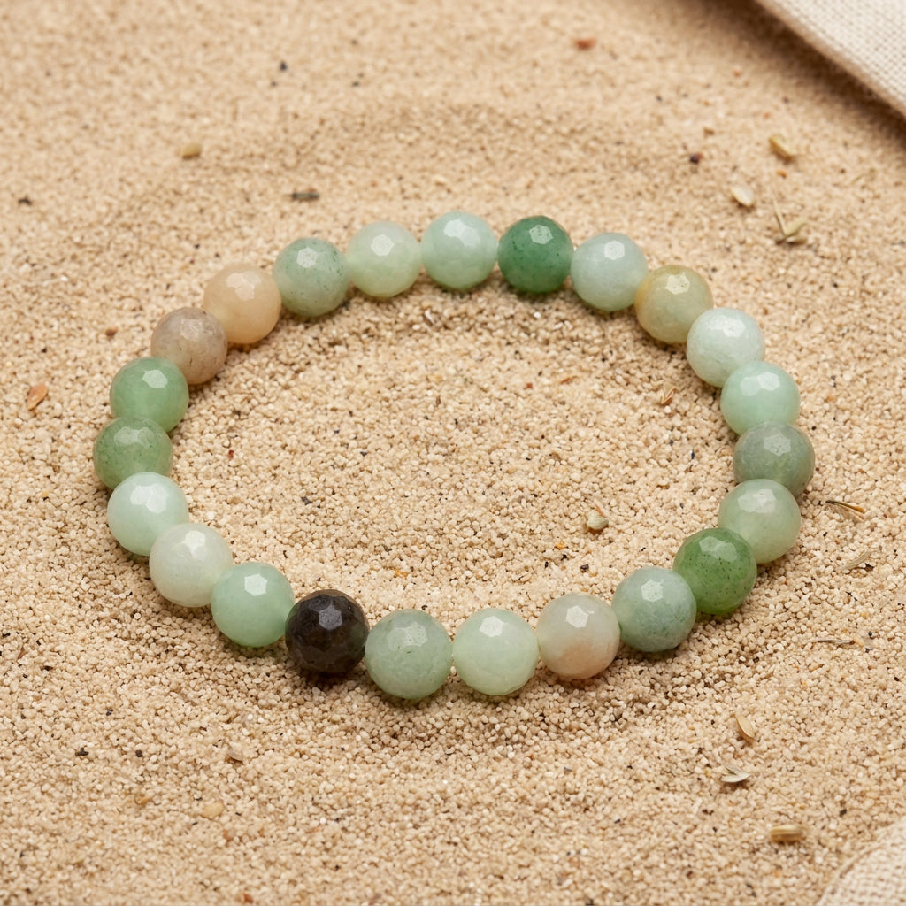 Faceted Caribbean Calcite Bracelet | Calm • Intuition • Emotional Healing
