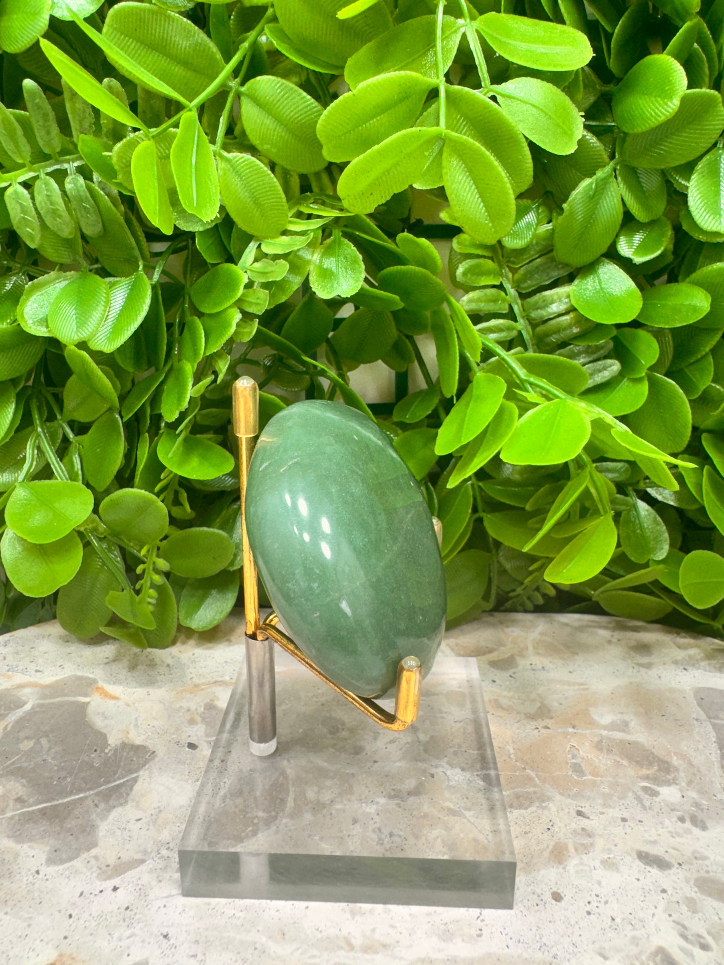 Green Aventurine Palm Stone 146g