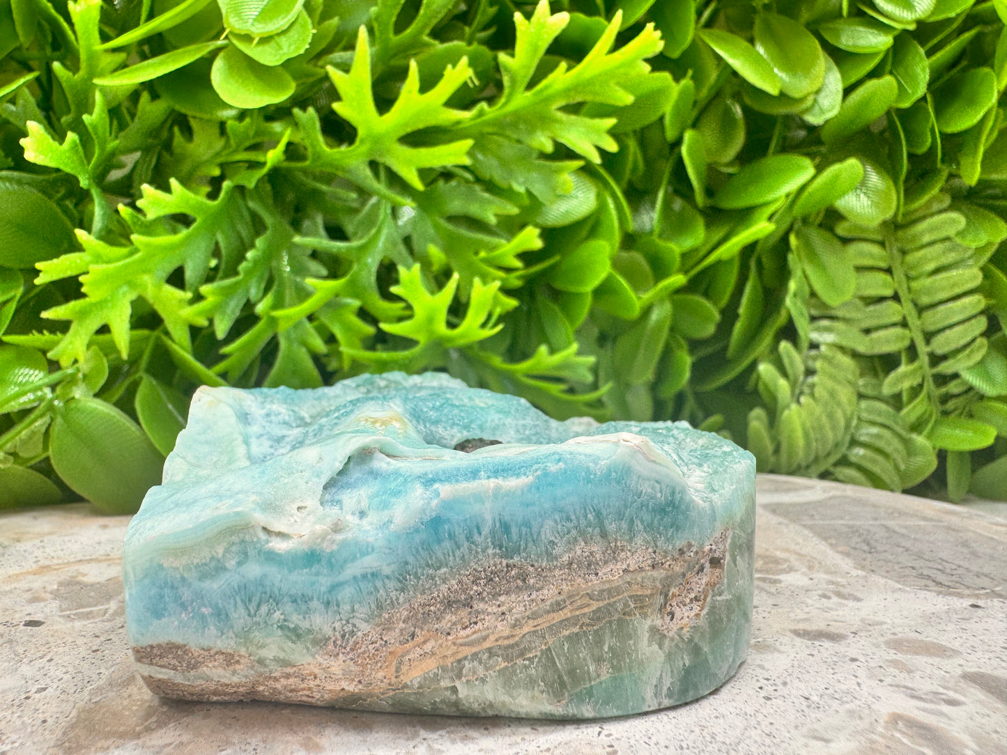 Hemimorphite with Smithsonite Heart 284g