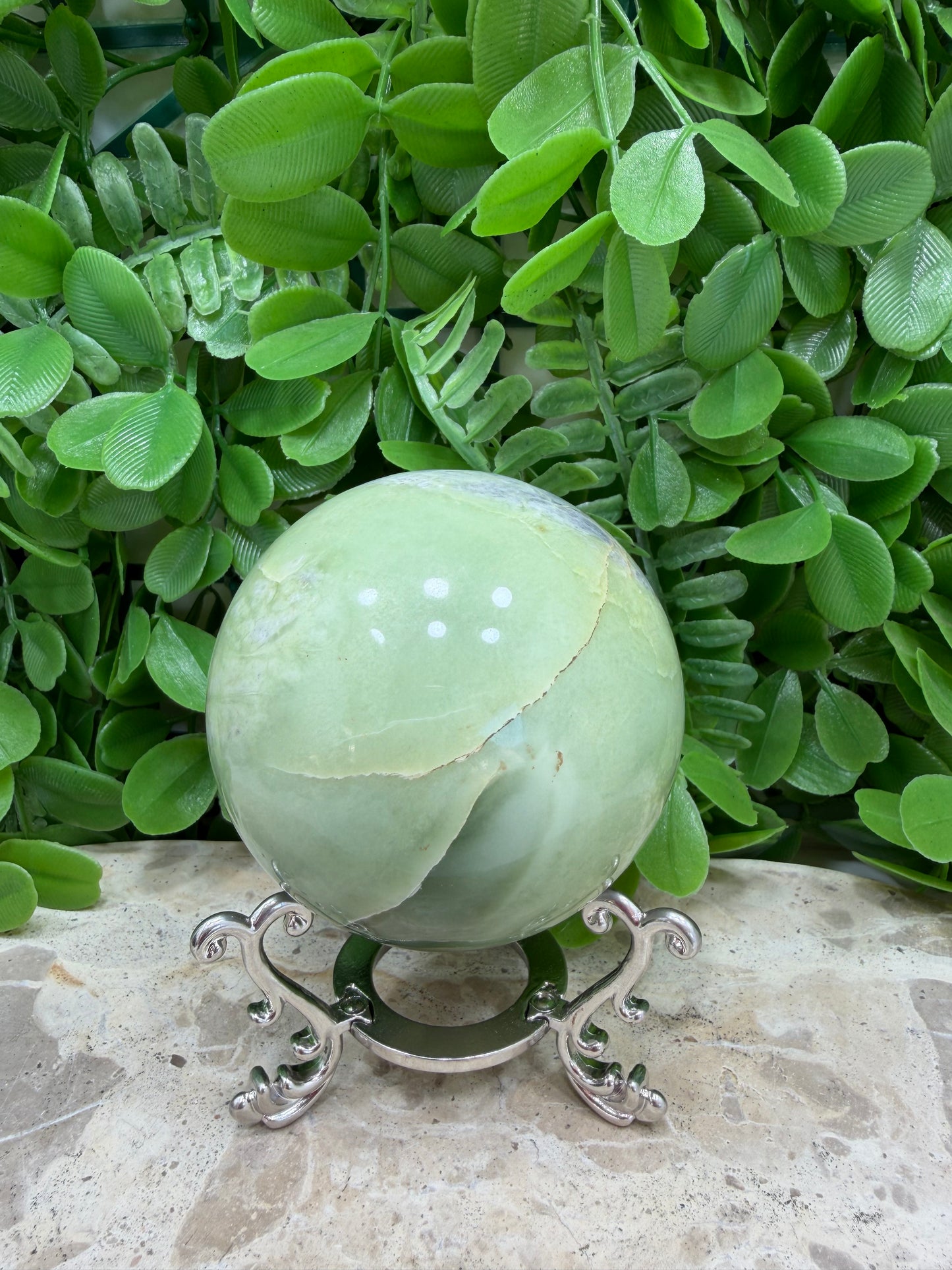 Flower Jade Sphere 460g