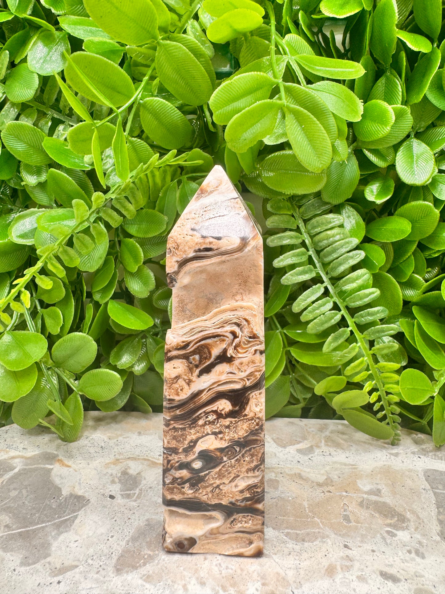 Chocolate Calcite Tower 288g