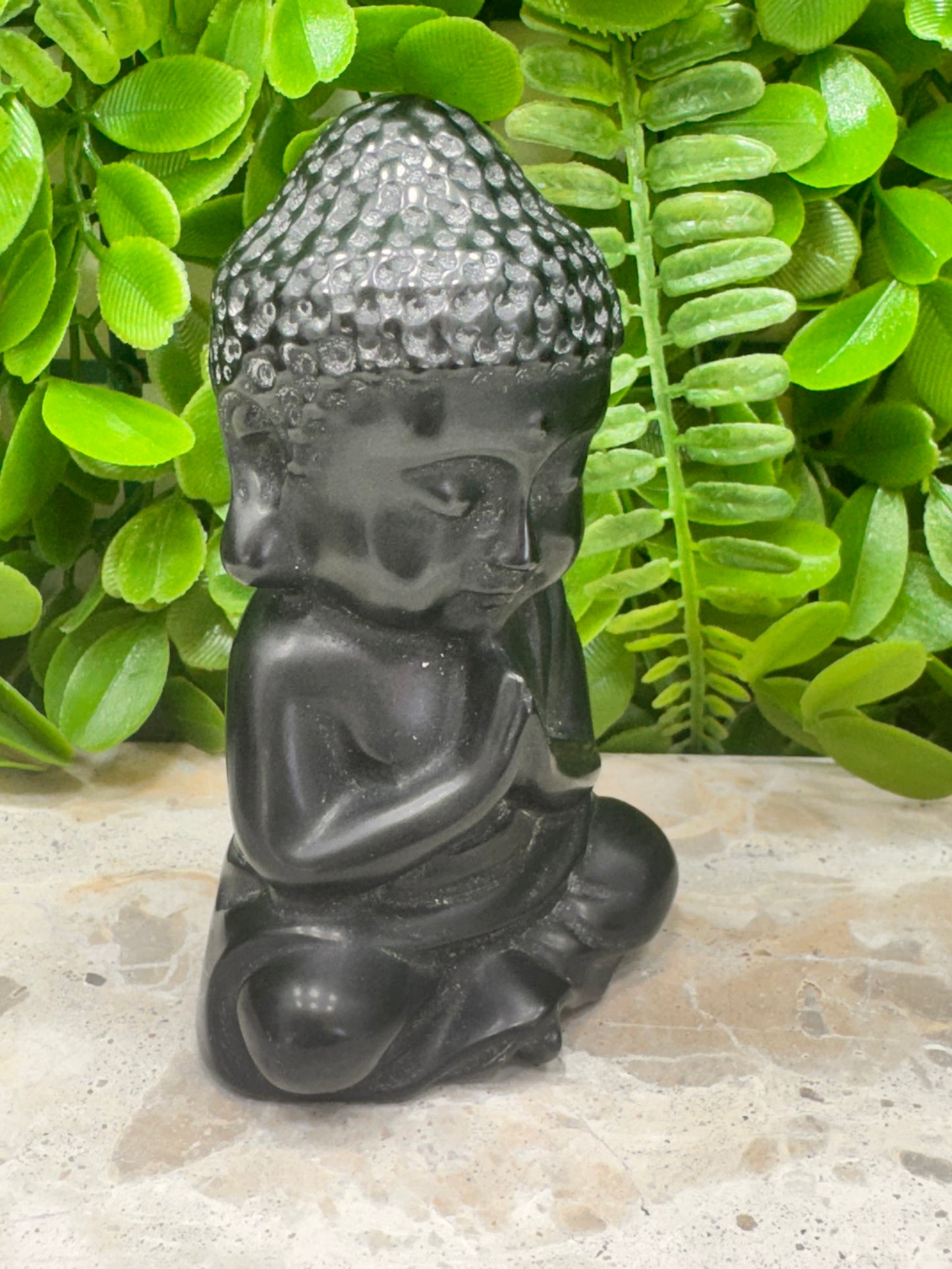 Black Obsidian Buddha 340g