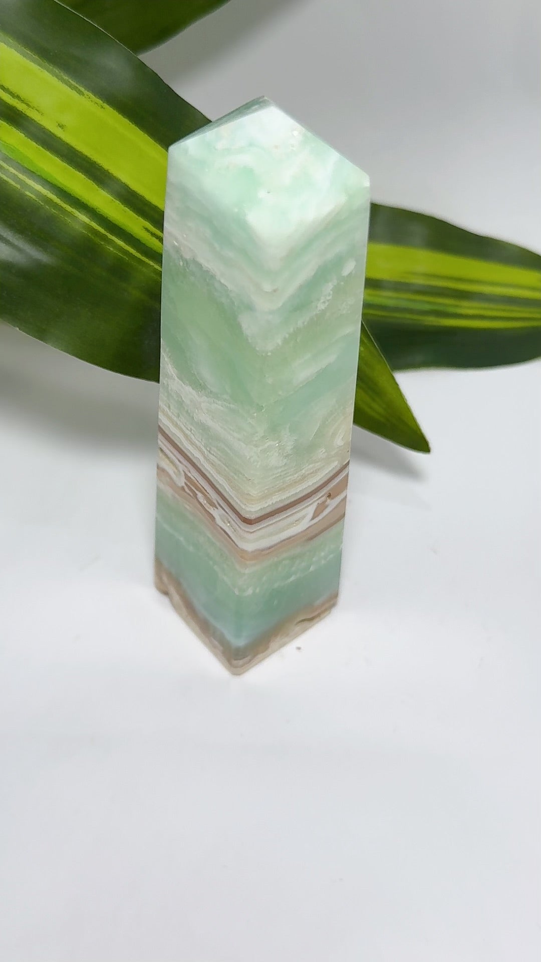 Blue Caribbean Calcite Tower 358g