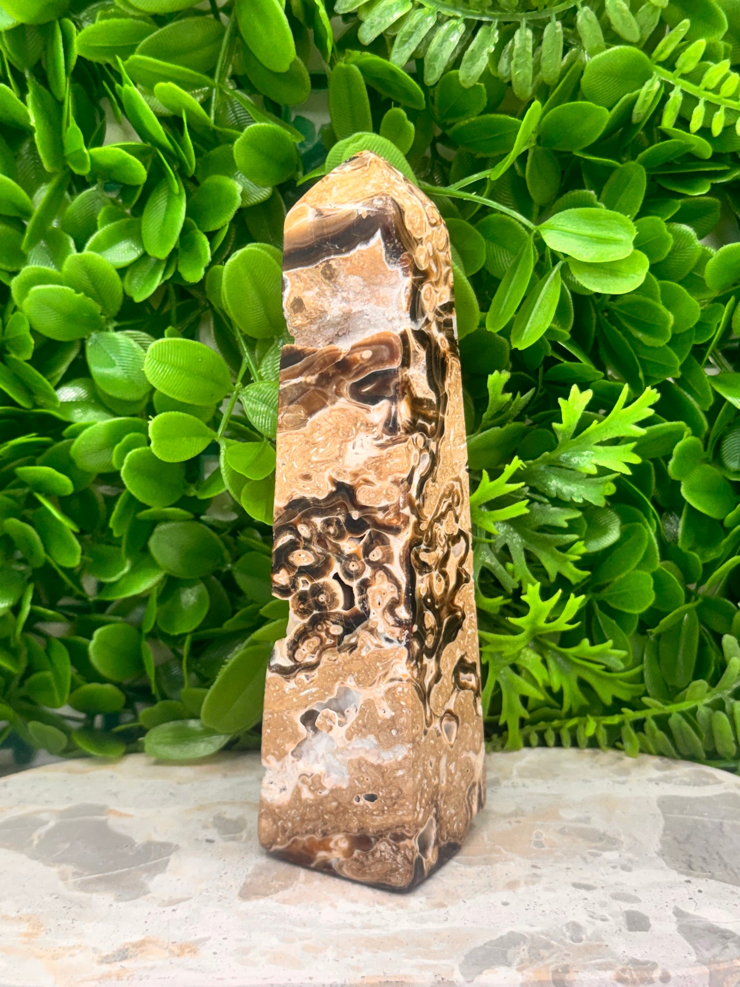 Chocolate Calcite Tower 630g