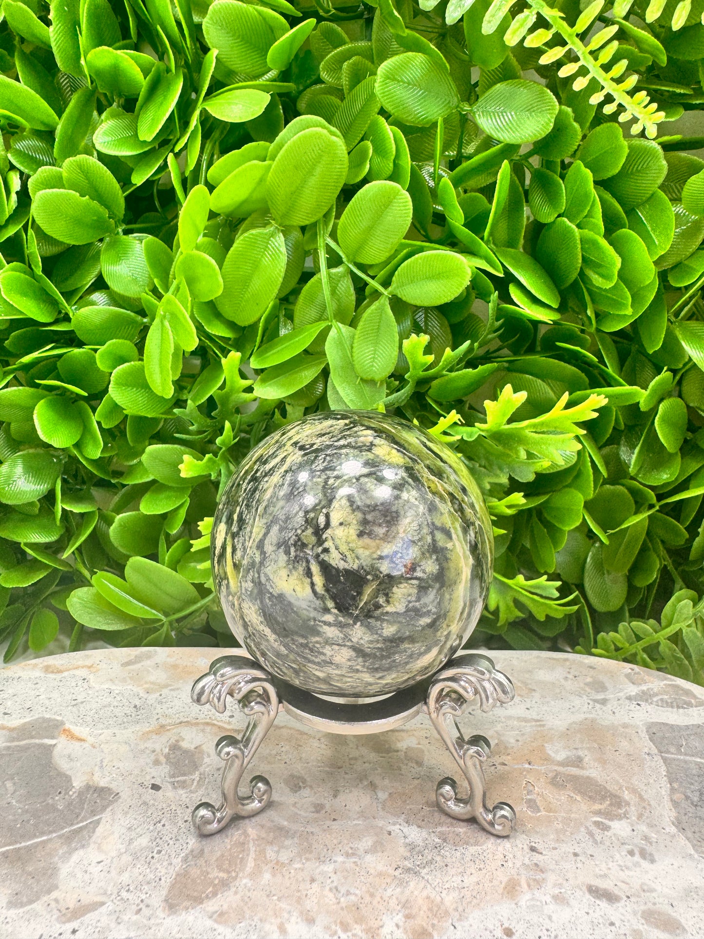 Nephrite Jade Sphere 370g