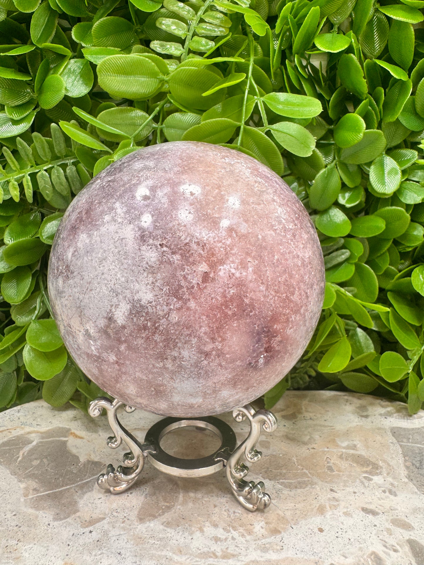 Pink Amethyst Sphere1496g