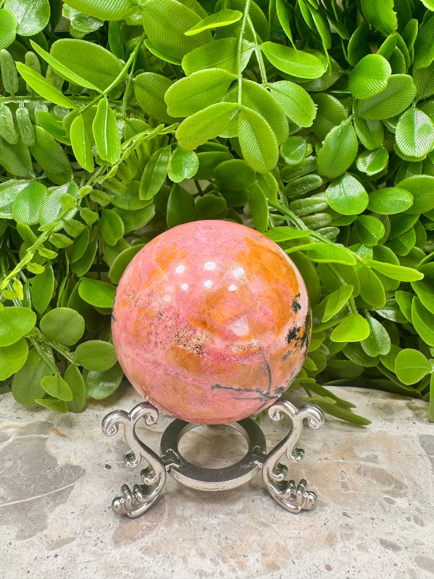 Rhodonite Sphere 568g