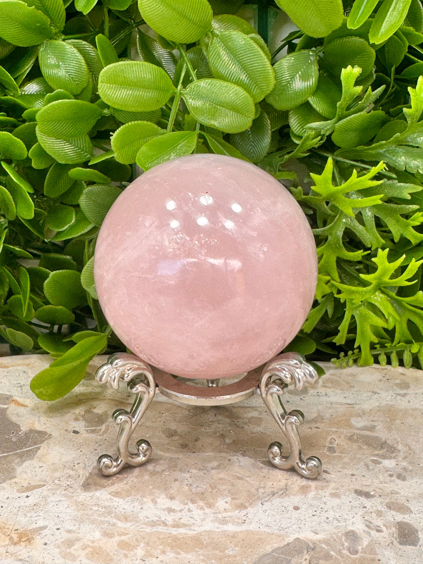 Rose Quartz Sphere 494g