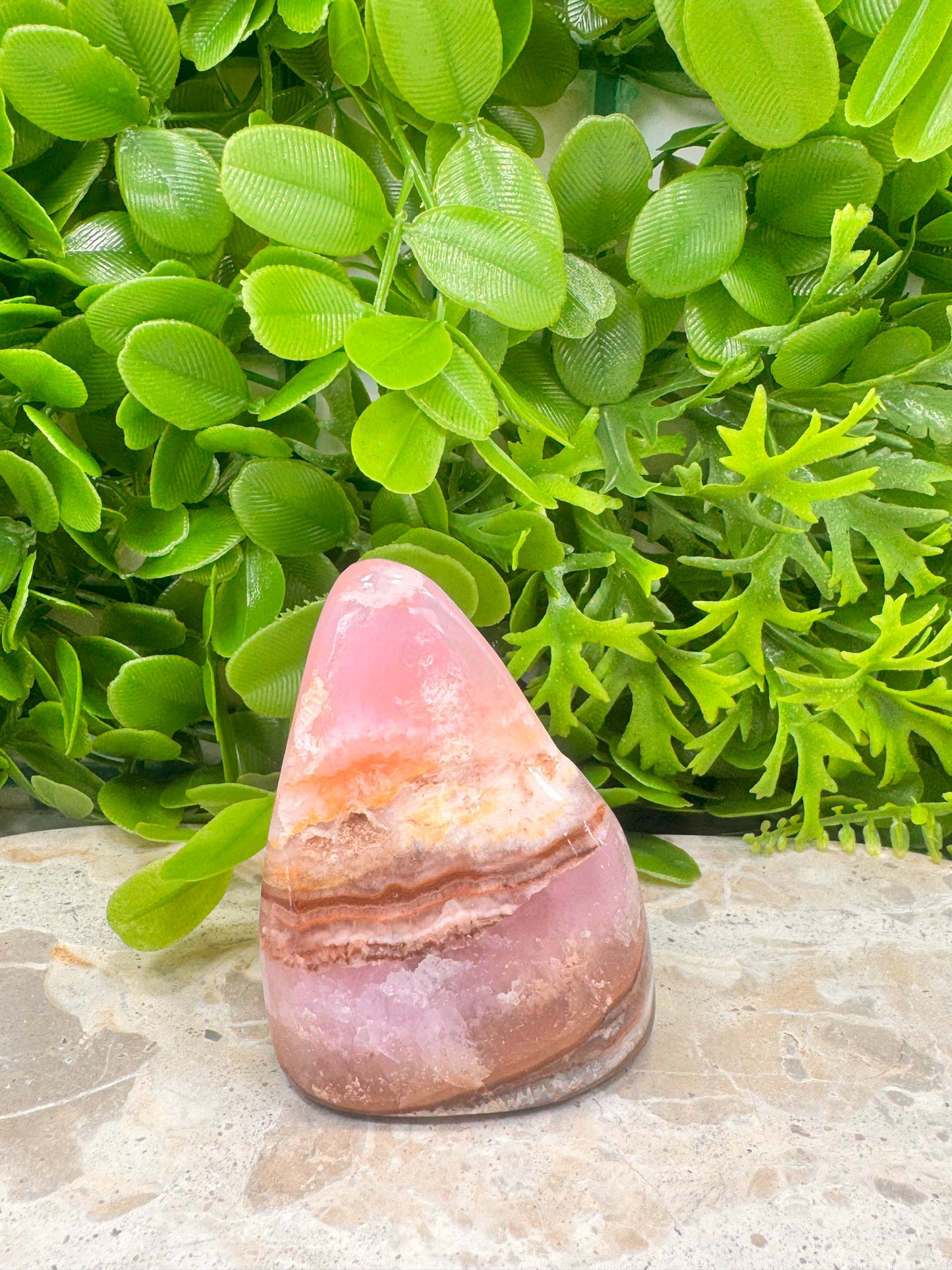 Pink Aragonite Freeform 214g