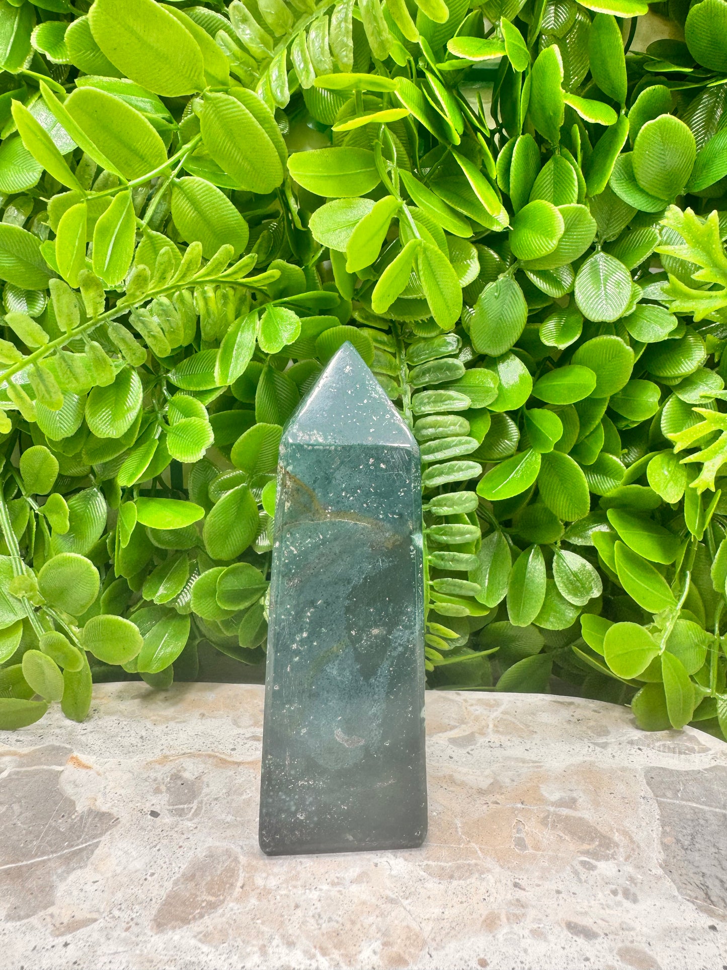 African Green Jasper Tower 374g