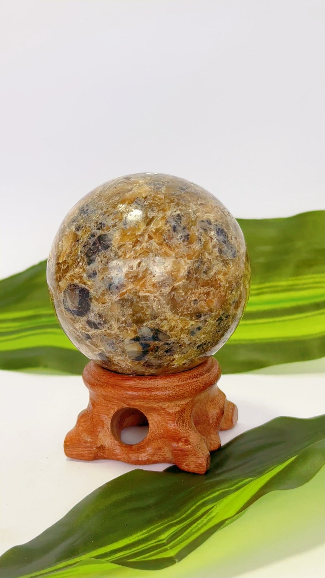 Blue Sapphire and Mica Sphere 278g