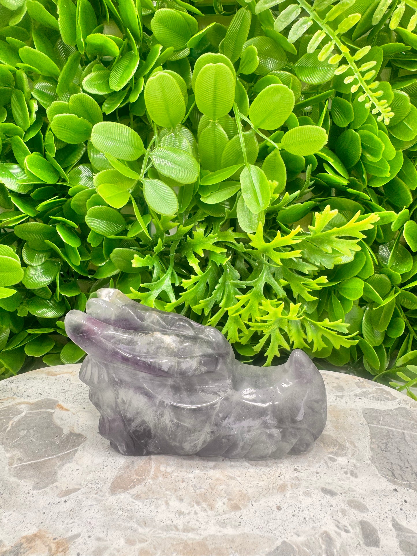 Rainbow Fluorite Dragon 522g