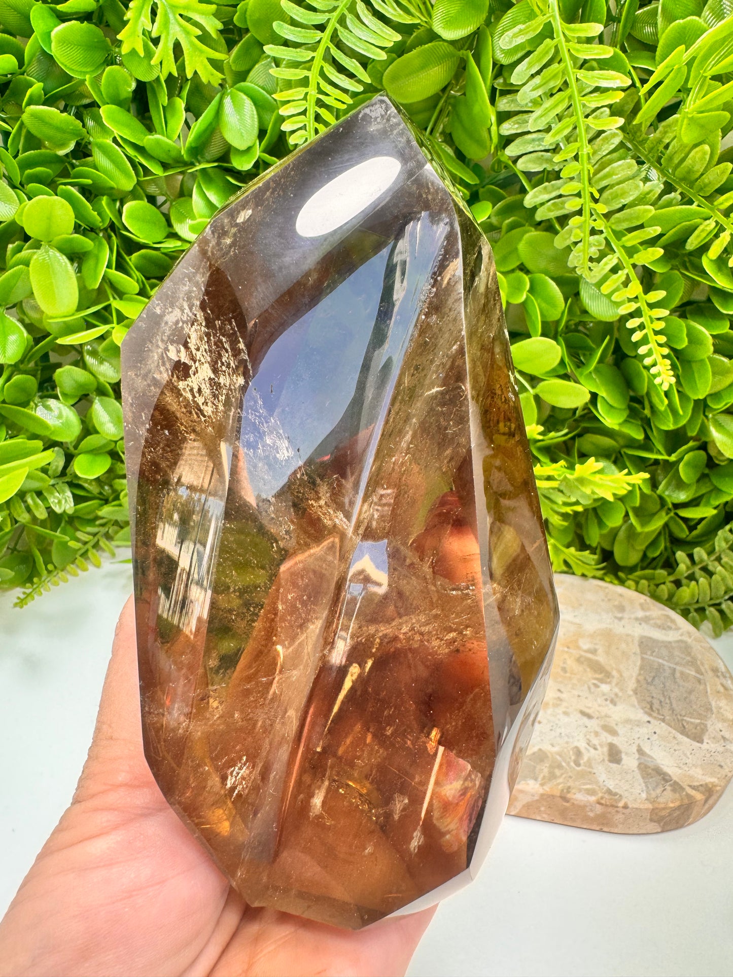 Smoky Citrine Freeform 1266g