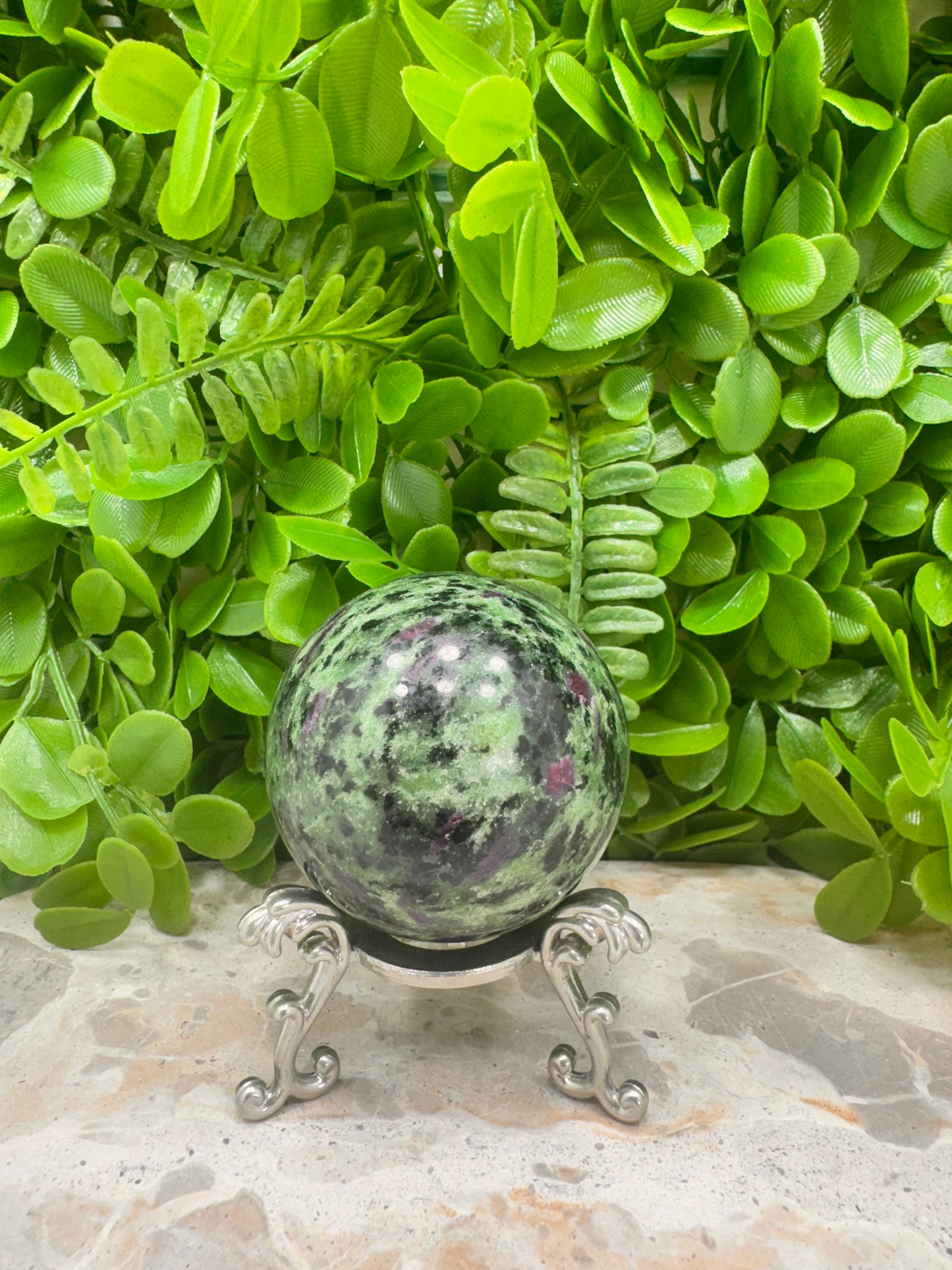 Ruby Zoisite Sphere 466g