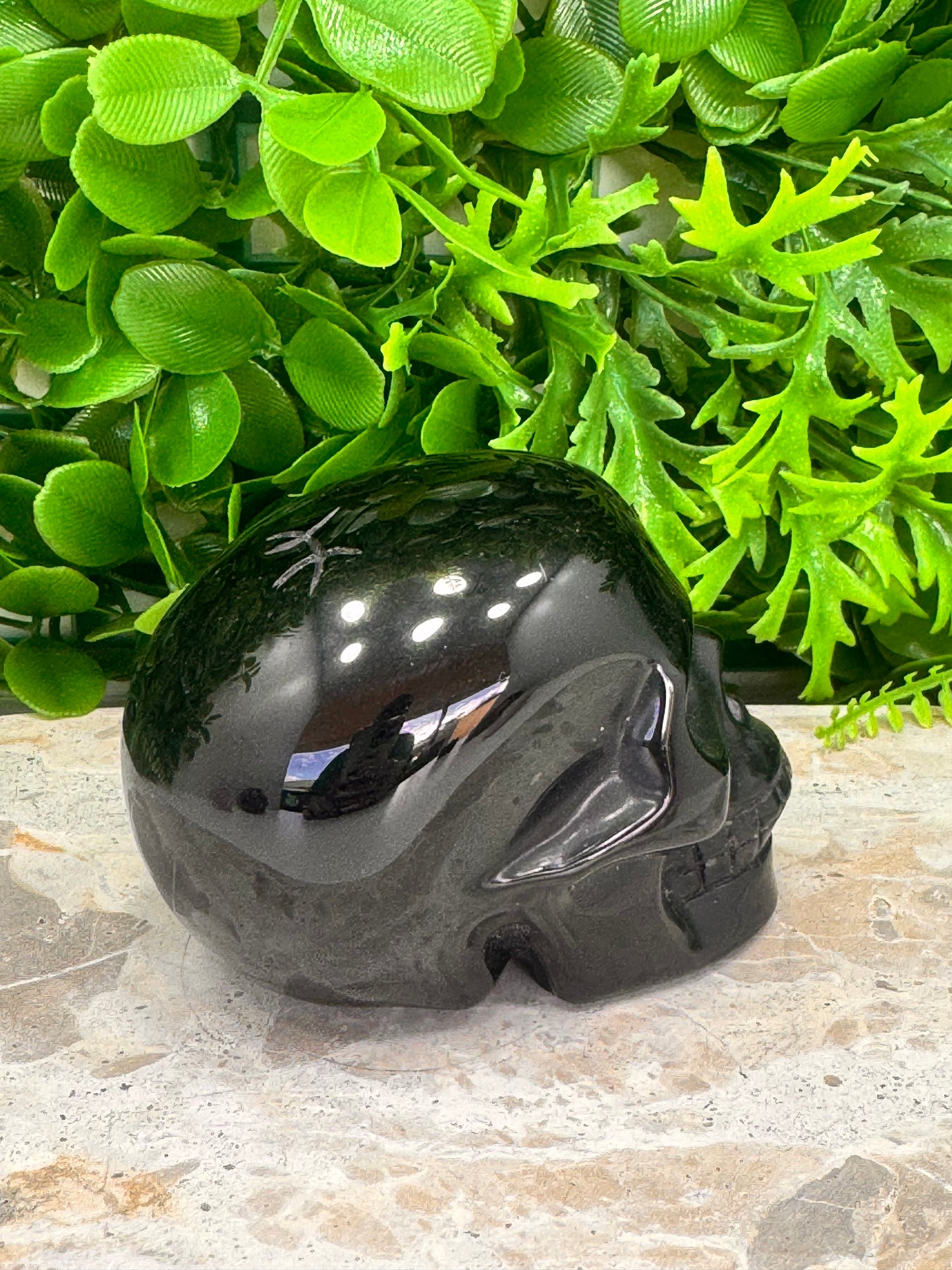 Obsidian Skull 418g