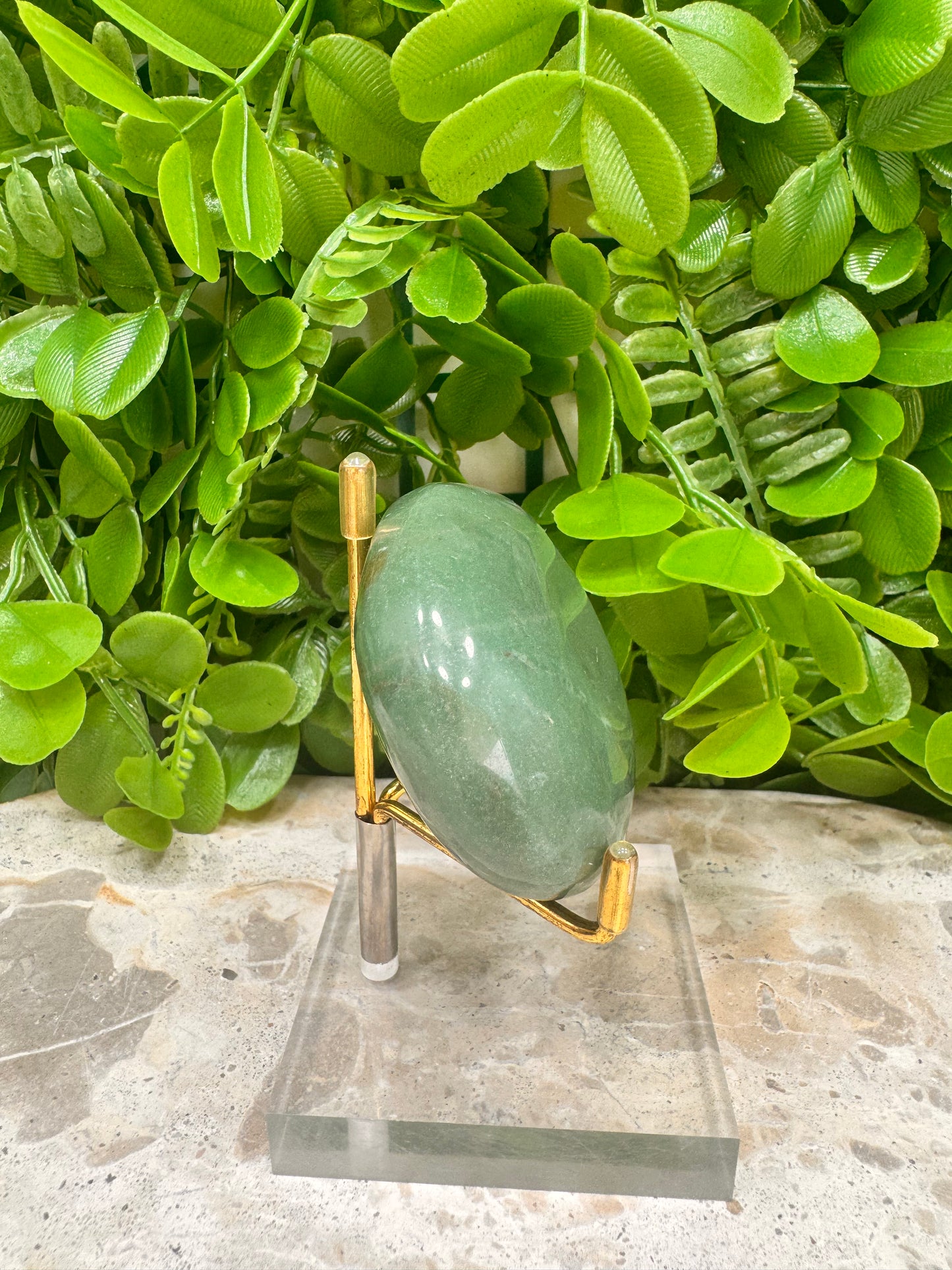 Green Aventurine Palm Stone 164g