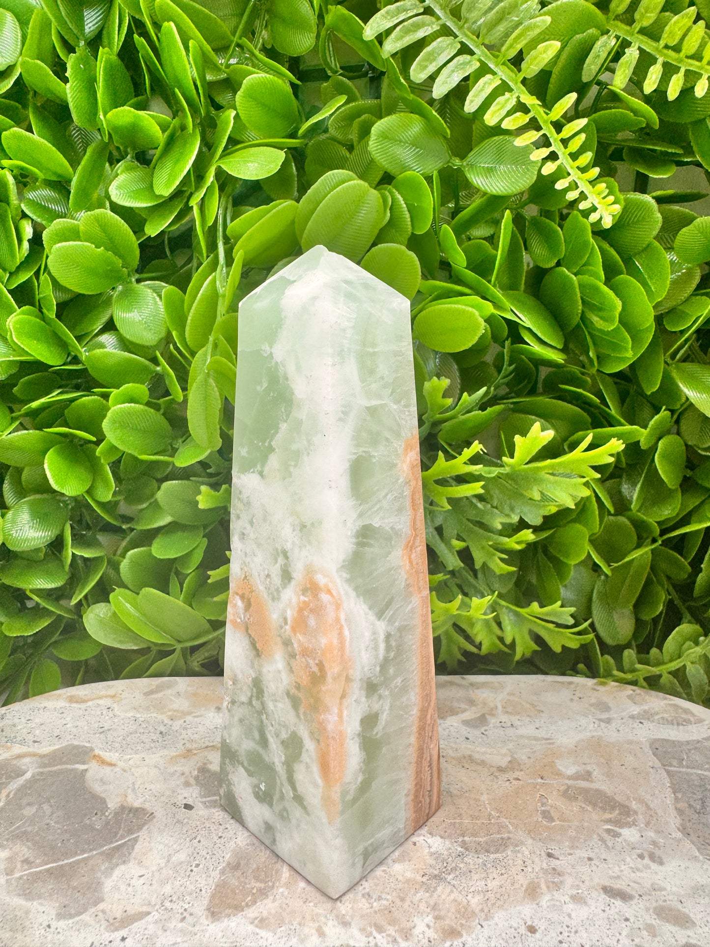 Aqua Caribbean Calcite Tower 452g