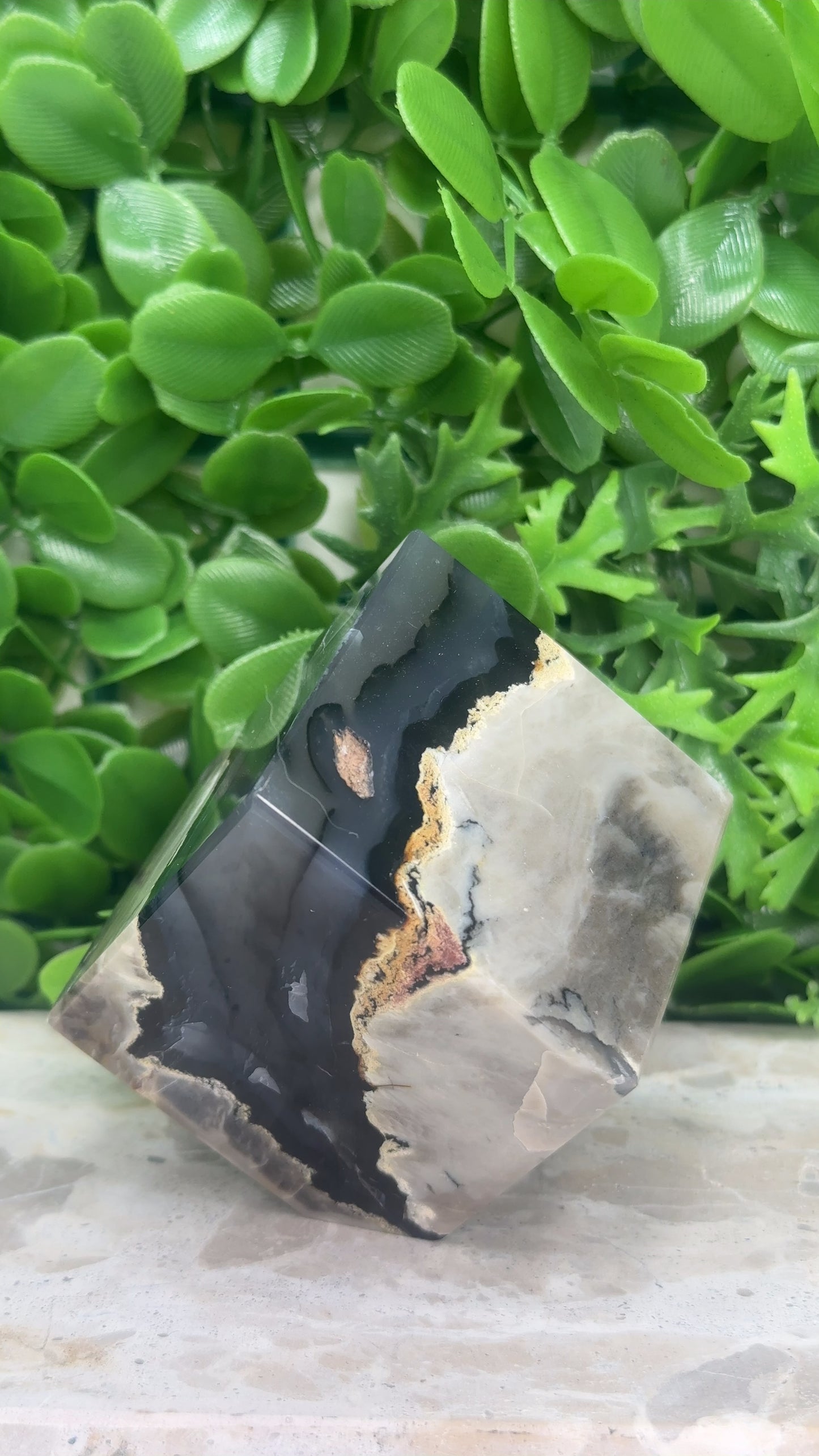Volcanic Agate Cube 475g