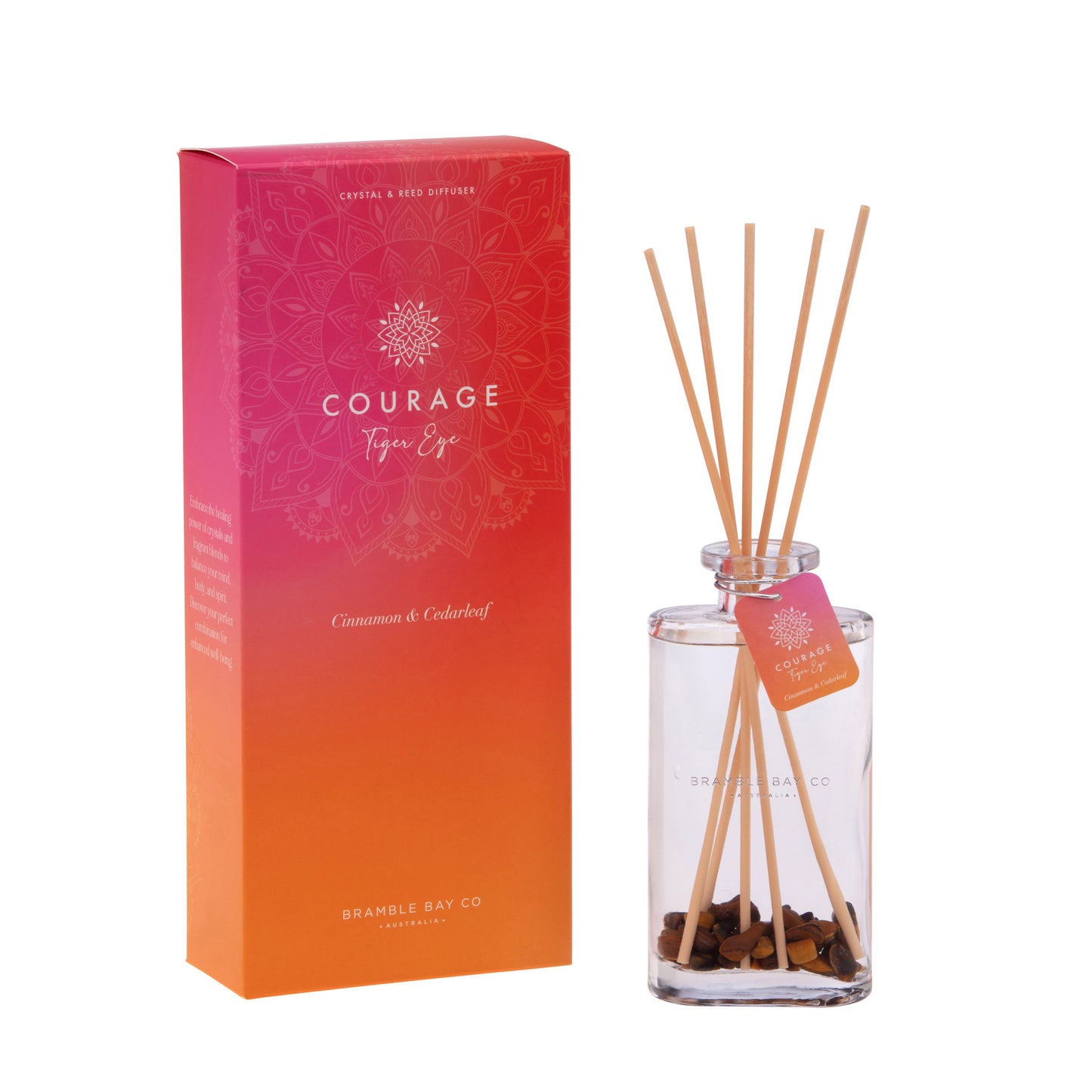 COURAGE - Tiger Eye Diffuser (Cinnamon & Cedarleaf) 150ml