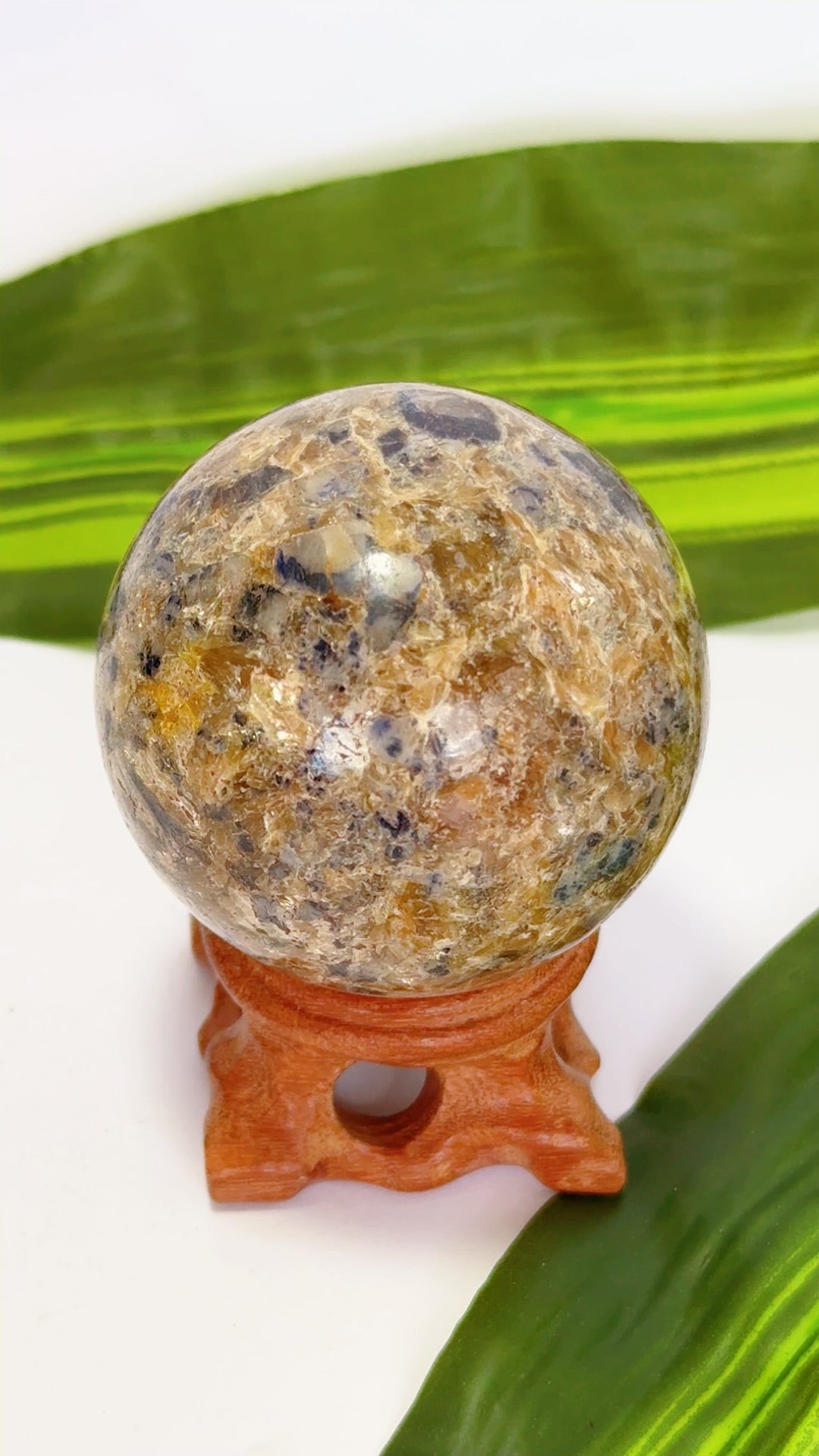Blue Sapphire and Mica Sphere 278g