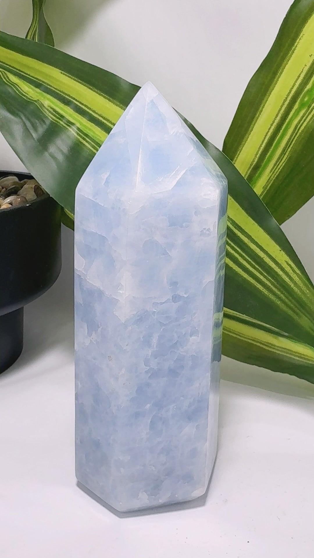 Blue Calcite Tower 776g