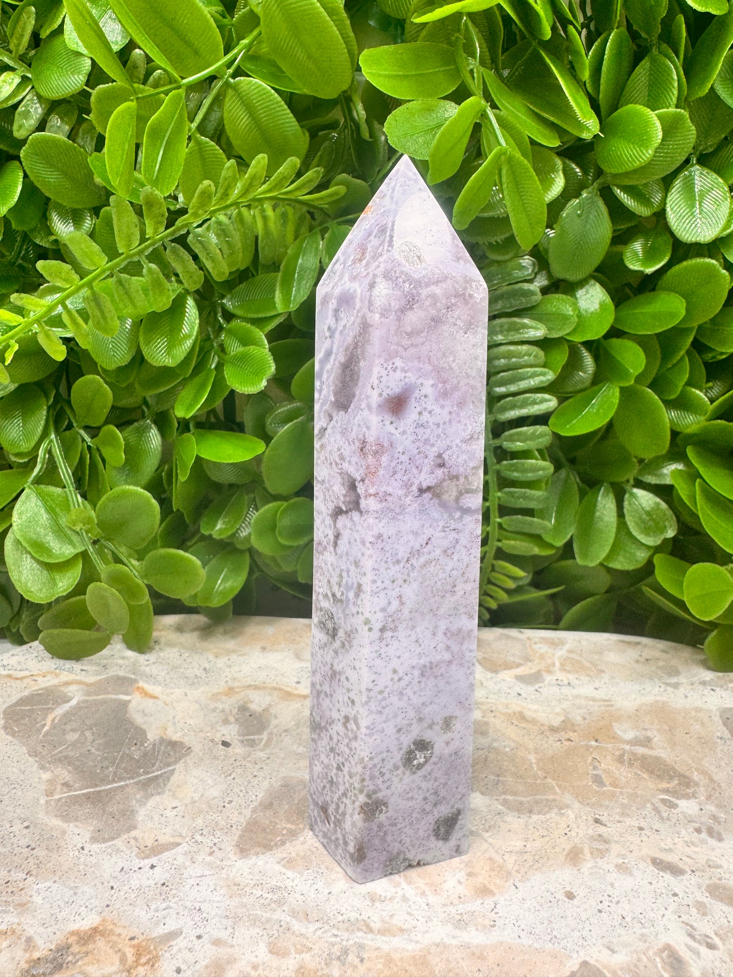 Ocean Jasper / Druzy Tower 274g