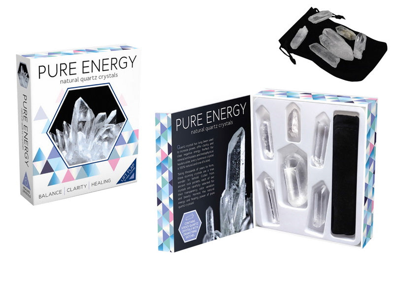 Pure Energy Natural Quartz Crystals (Gift Box)