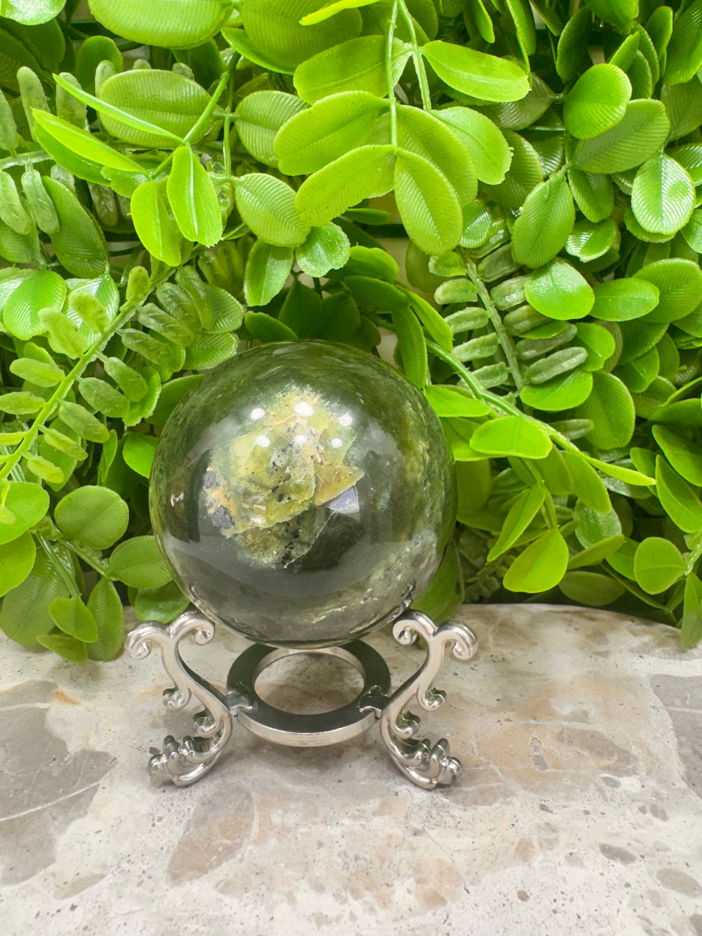 Nephrite Jade Sphere 396g