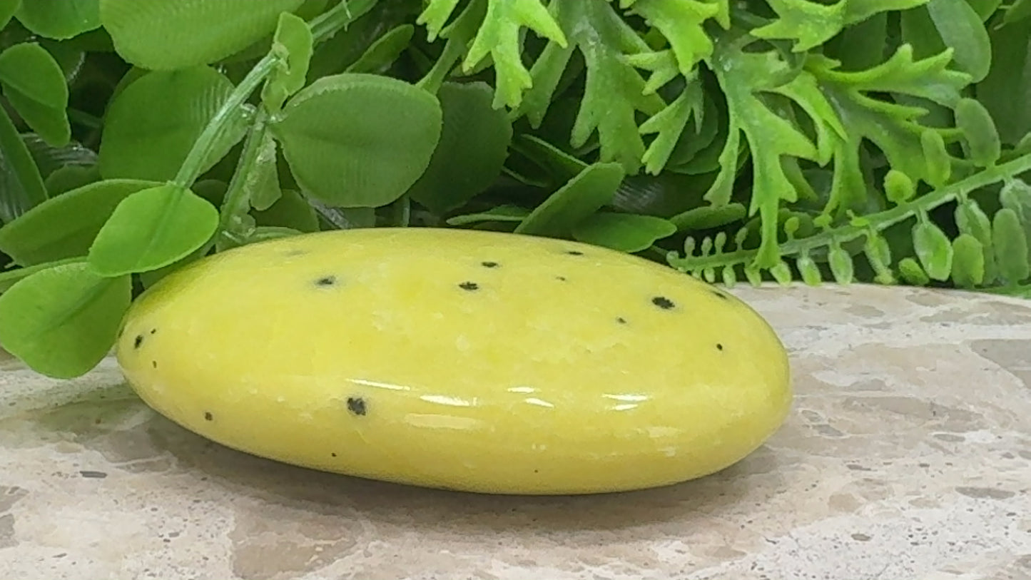 Jade & Hematite Palm Stone 174g