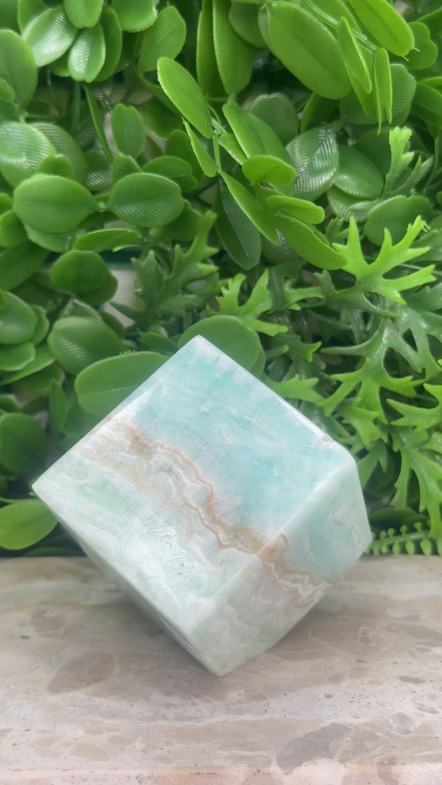 Caribbean Calcite Cube 486g