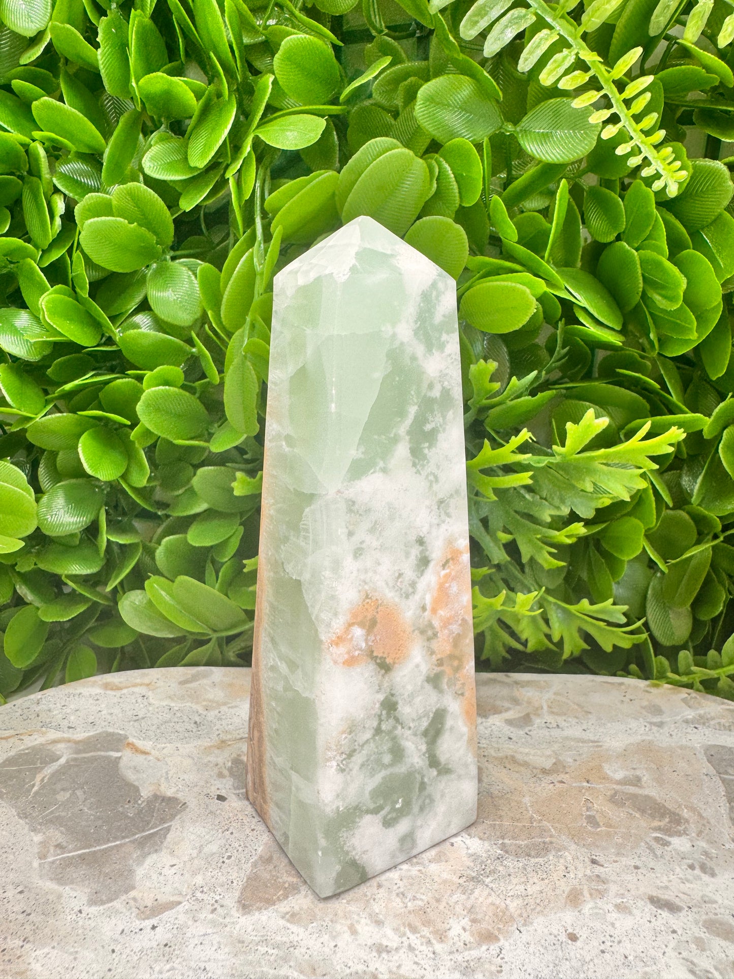 Aqua Caribbean Calcite Tower 452g