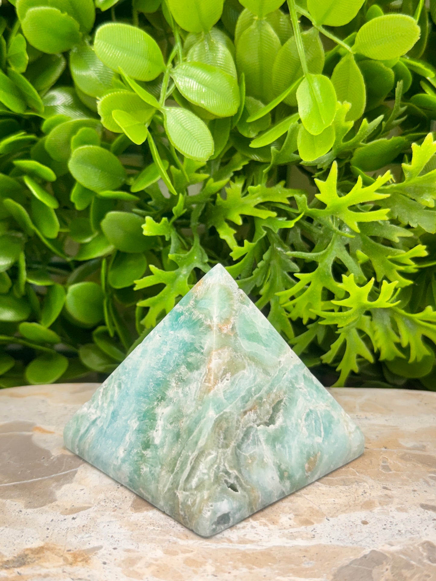 Aragonite & Smithsonite Pyramid 398g
