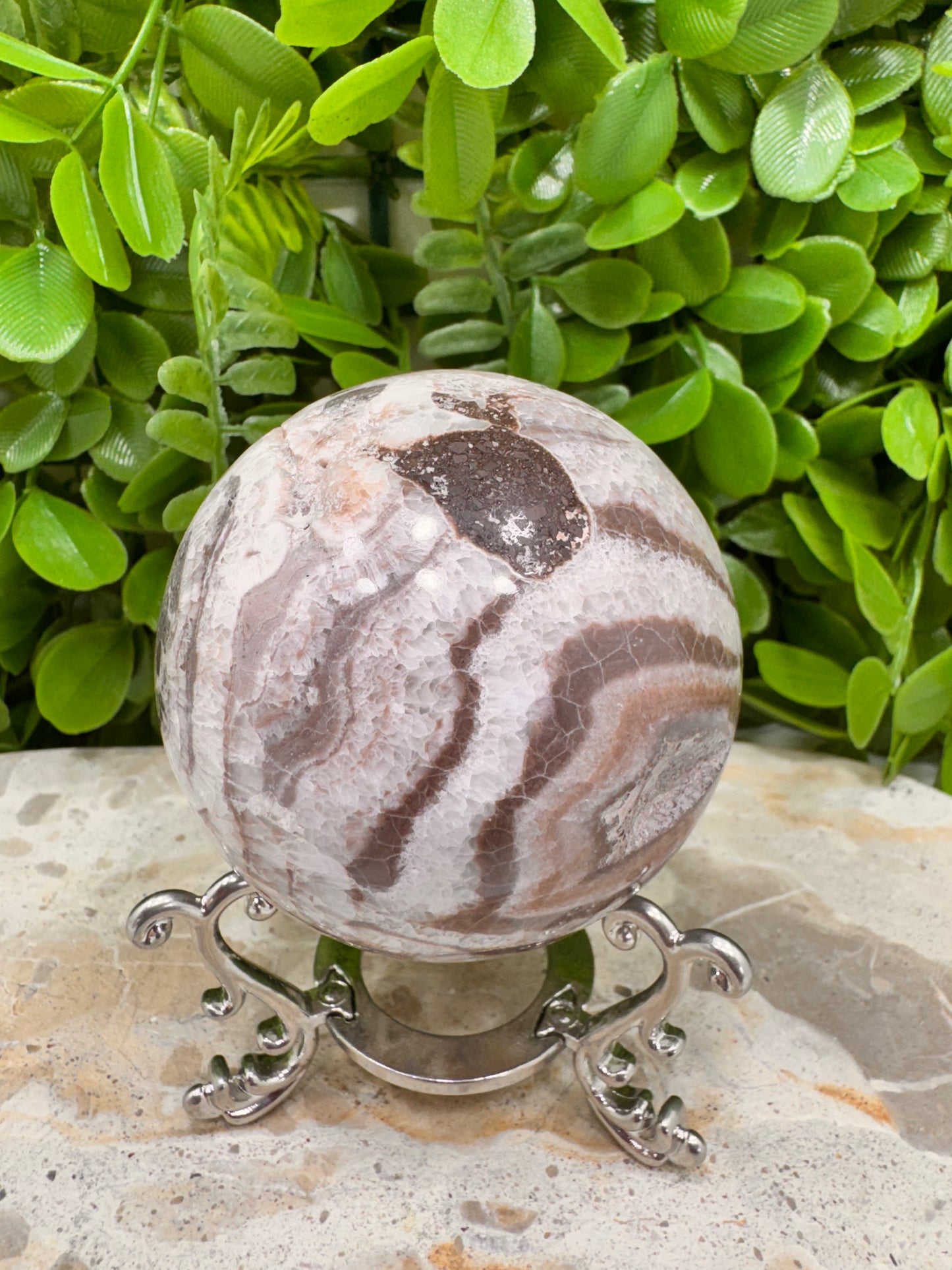Chocolate Aragonite Sphere 408g