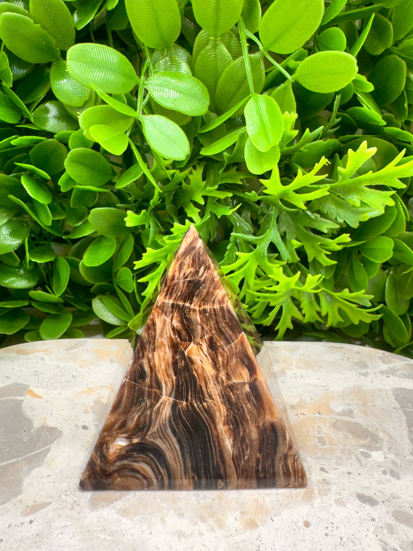 Chocolate Calcite Pyramid 410g