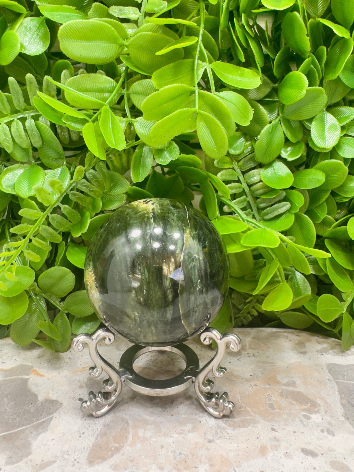 Nephrite Jade Sphere 396g