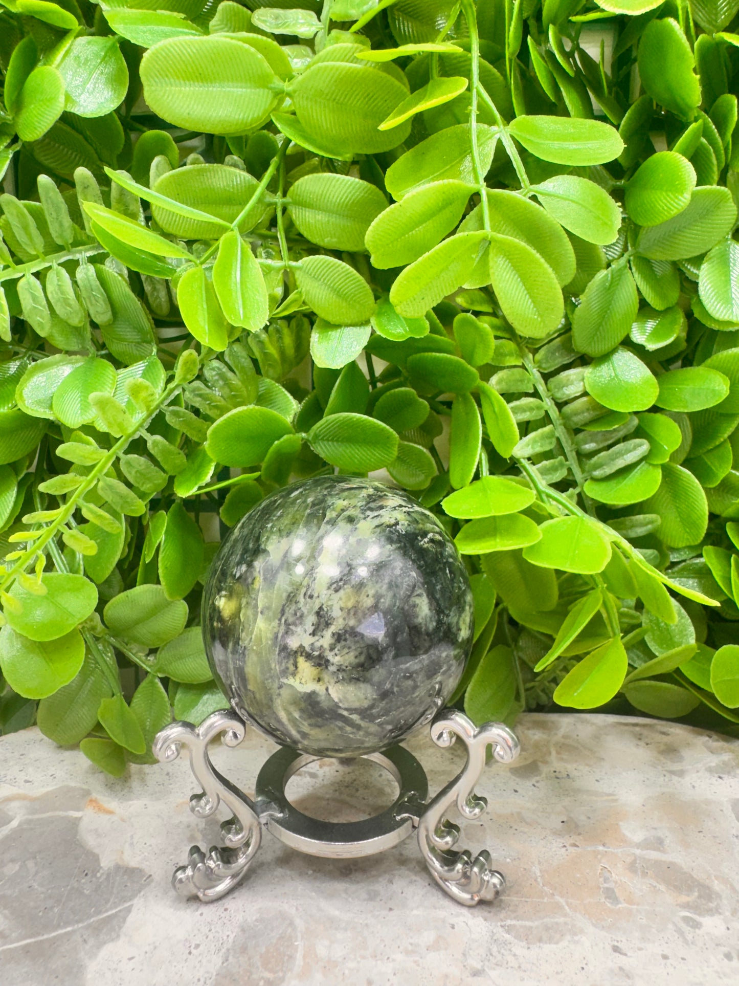 Nephrite Jade Sphere 276g
