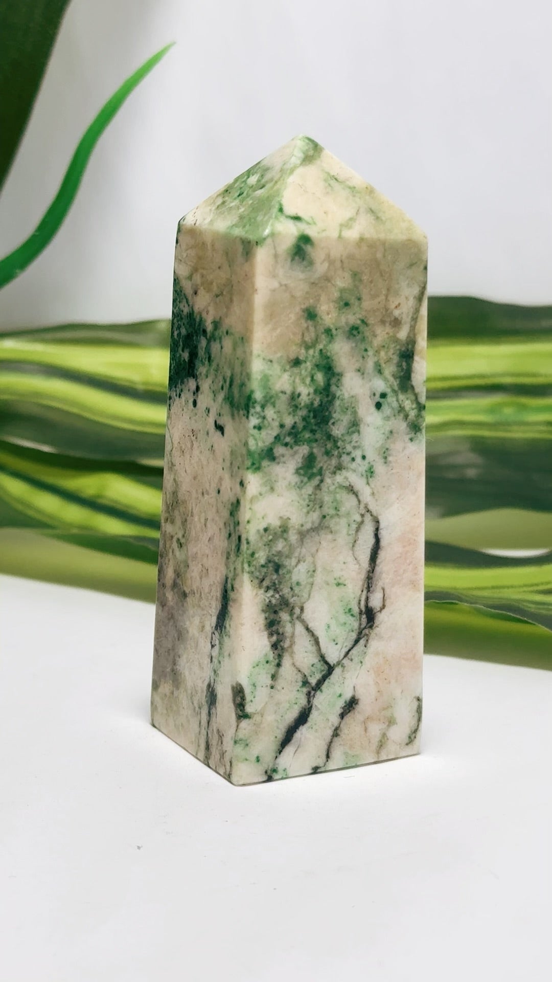 Green Apple Jadeite Tower 210g