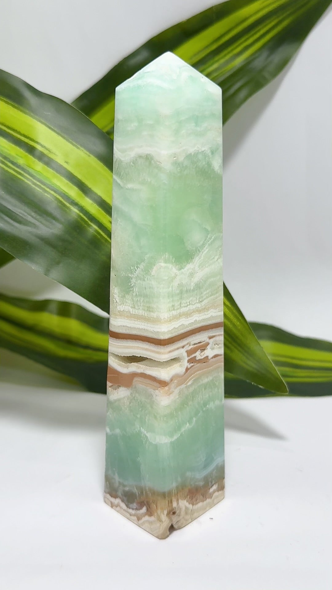 Blue Caribbean Calcite Tower 358g
