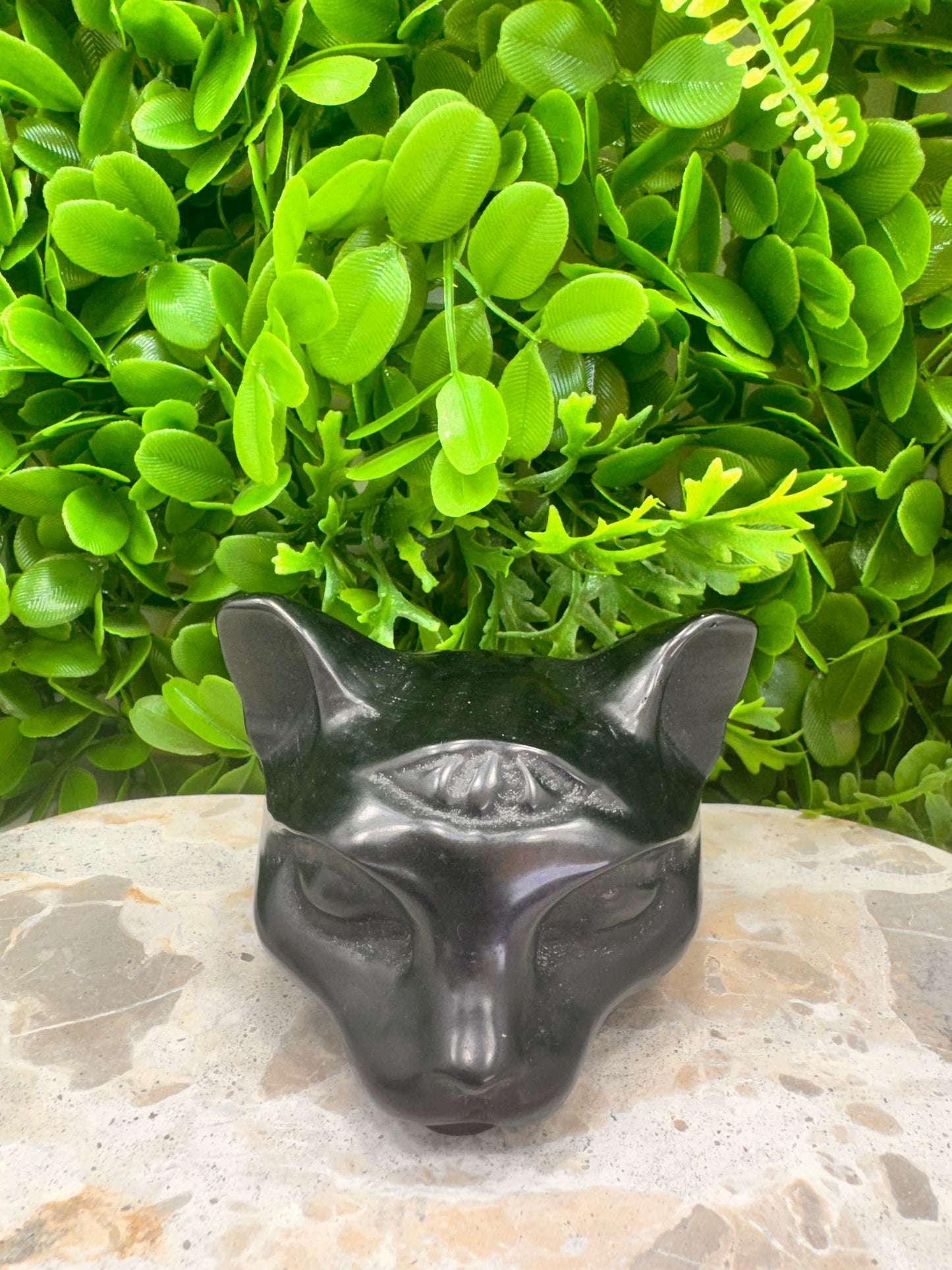Black Obsidian Cat 710g