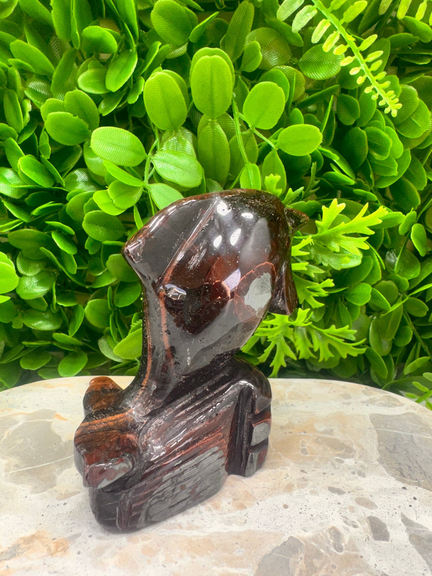 Red Tigers Eye Dolphin 616g