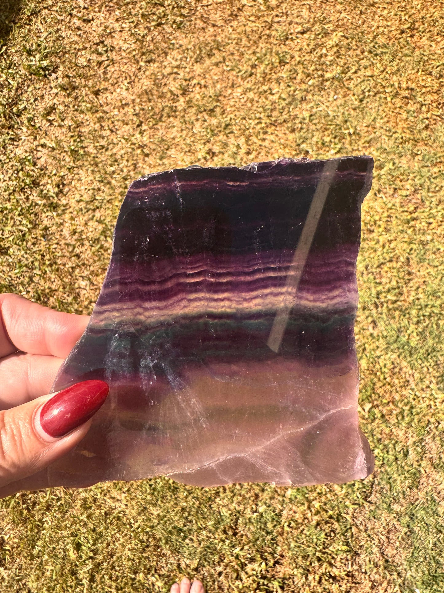 Fluorite Slab 410g
