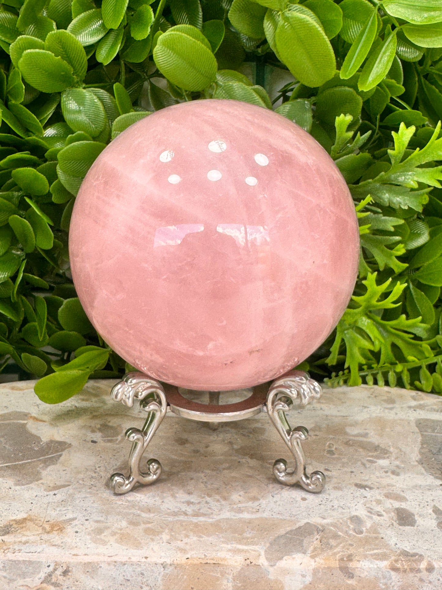 Rose Quartz Sphere 1220g