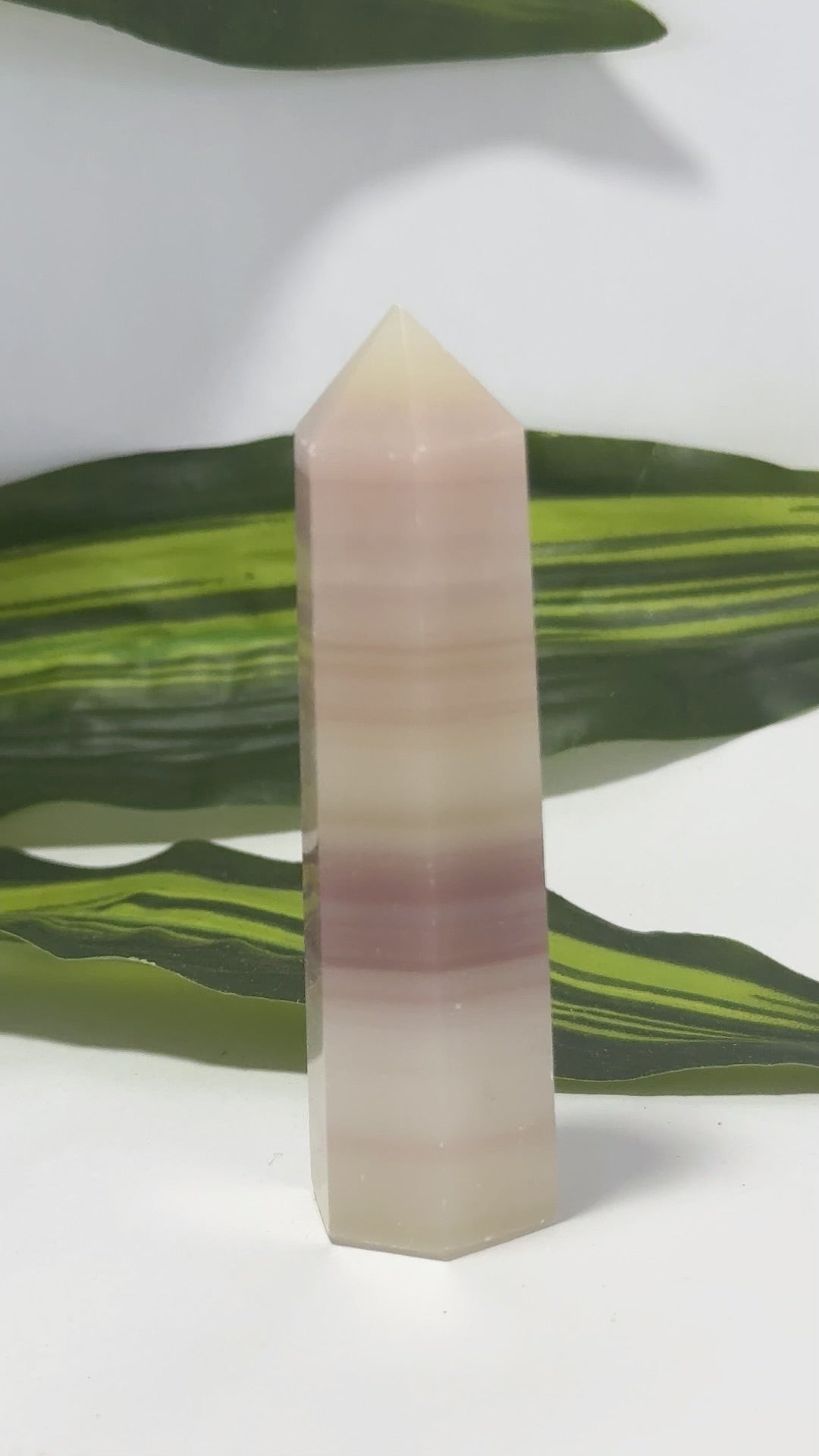 Pink Pistachio Calcite Point 90g