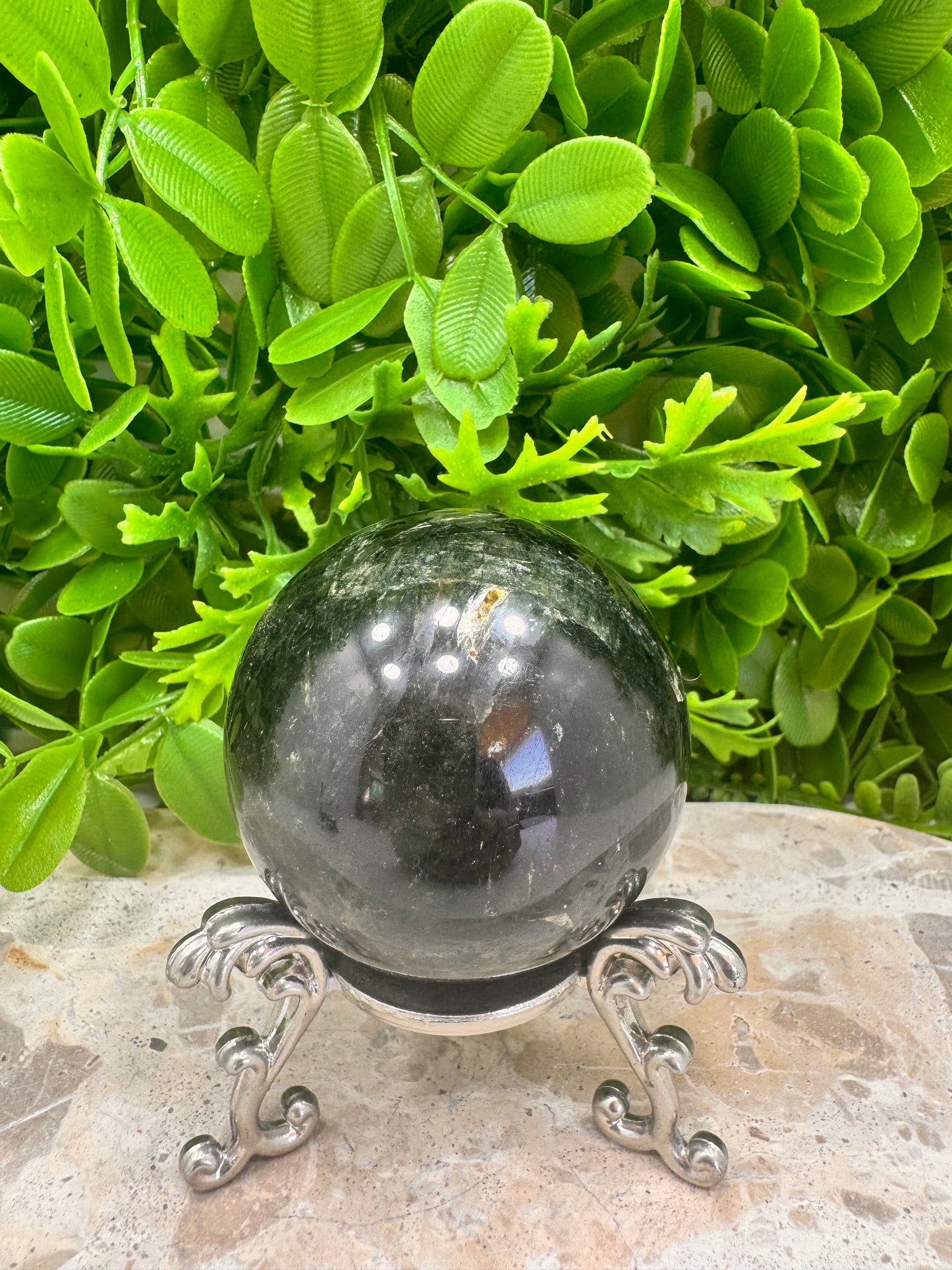 Green Tourmaline Sphere 316g
